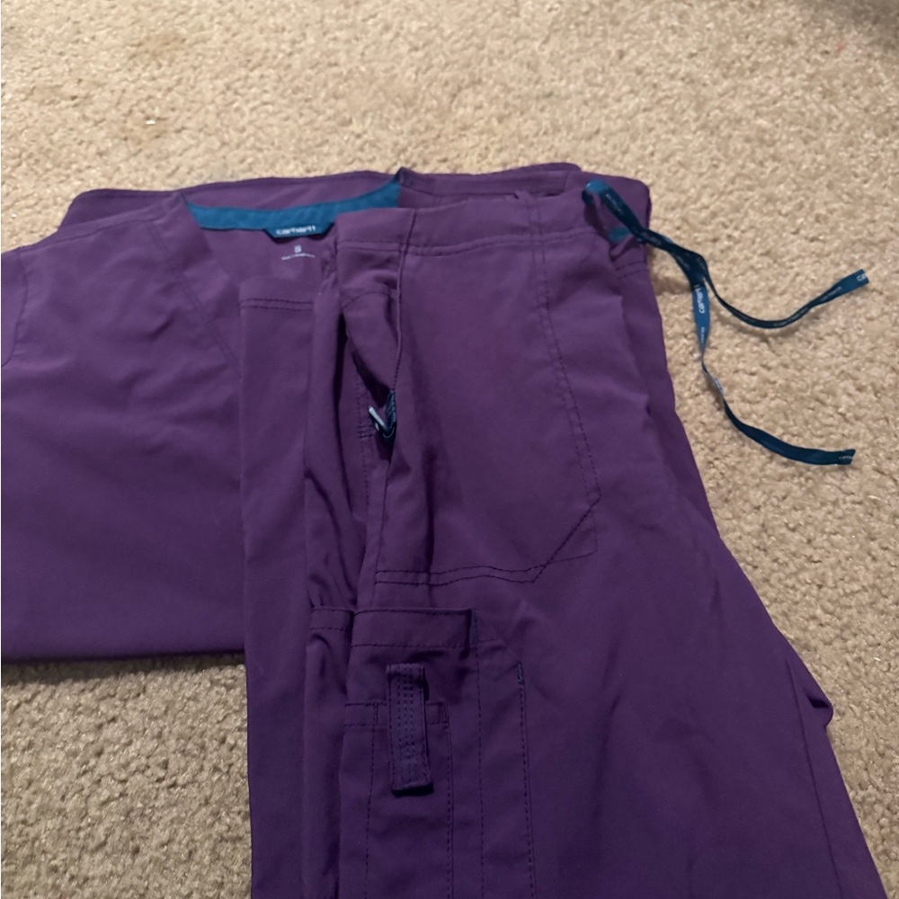 Carhartt Women's Purple Scrub Set